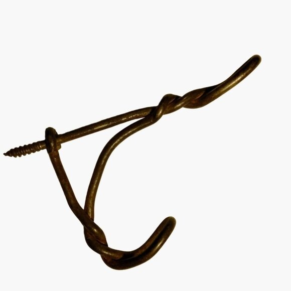 Antique Coat Hook Twist Wire Farmhouse Restoration Project Wire Primitive - Picture 3 of 4